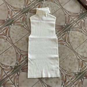 Sleeveless Turtleneck Sweater